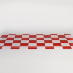 Набор матовой плёнки "Шахматы", 65 микрон 58см*58cm, цв. красный