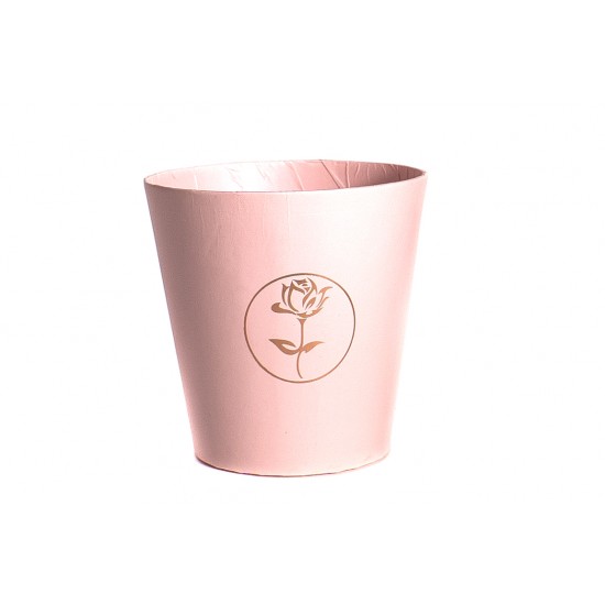 Купить Коробка подарочная (стаканчик), розовый D10.7/H10.6cm (15 шт/уп)